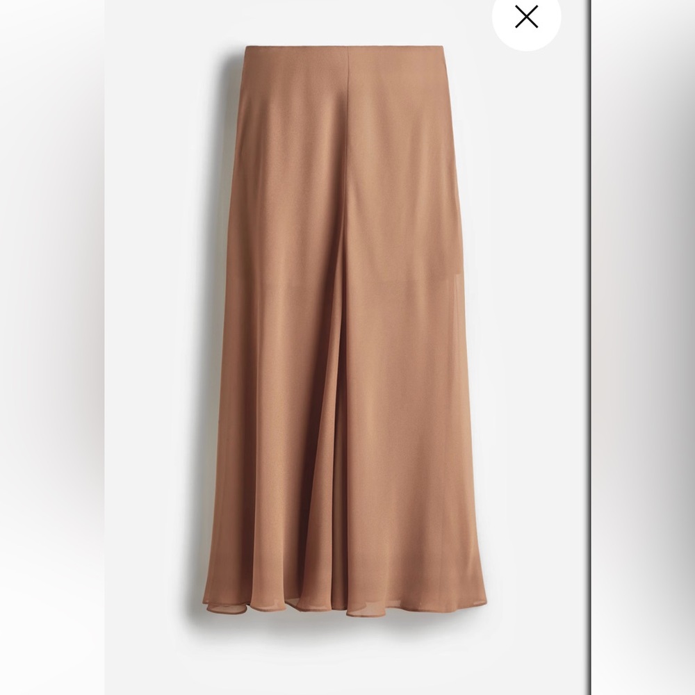 Zara Light Brown Maxi Skirt